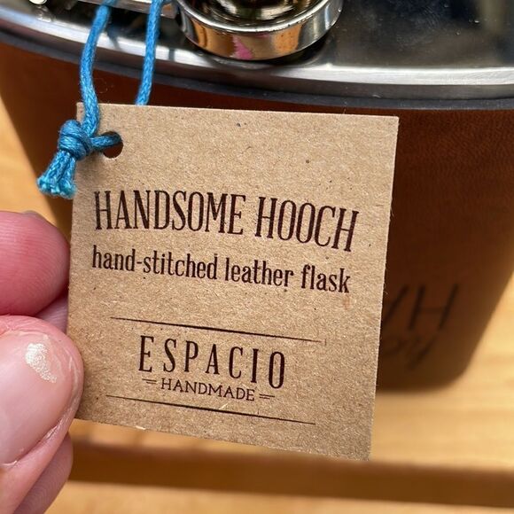 Hello Handsome Leather Flask - Picture 6 of 7
